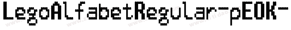 LegoAlfabetRegular-pEOK字体转换