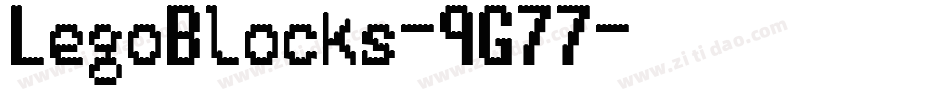 LegoBlocks-9G77字体转换