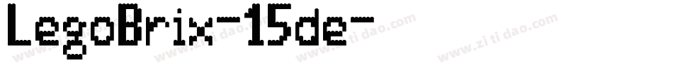 LegoBrix-15de字体转换