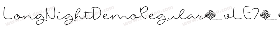 LongNightDemoRegular-vLE7字体转换