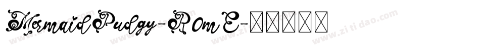 MermaidPudgy-R0mE字体转换