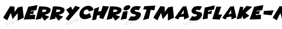 MerryChristmasFlake-mJY9字体转换