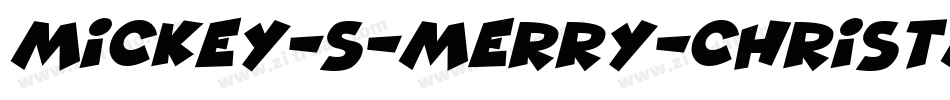 Mickey-s-Merry-Christmas字体转换