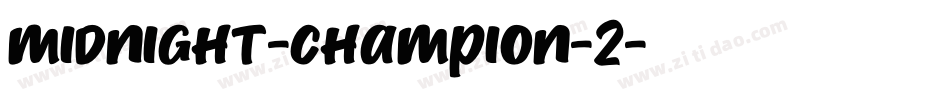 Midnight-Champion-2字体转换