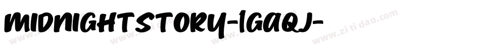MidnightStory-1Gaqj字体转换