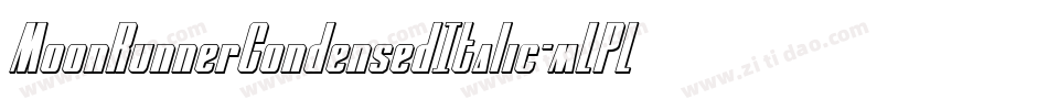 MoonRunnerCondensedItalic-mLPLj字体转换
