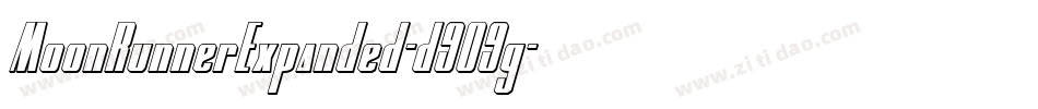 MoonRunnerExpanded-d9O9g字体转换