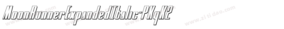 MoonRunnerExpandedItalic-PKqK2字体转换