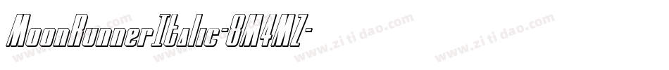 MoonRunnerItalic-8M4MZ字体转换