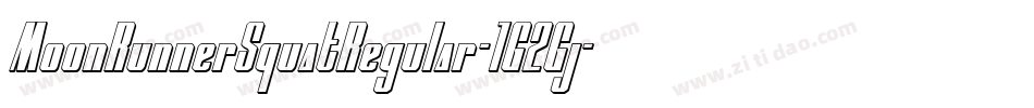 MoonRunnerSquatRegular-1G2Gj字体转换