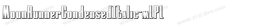 MoonRunnerCondensedItalic-mLPLj字体转换