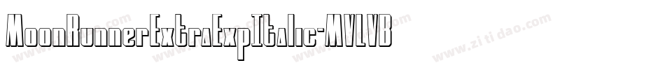 MoonRunnerExtraExpItalic-MVLVB字体转换
