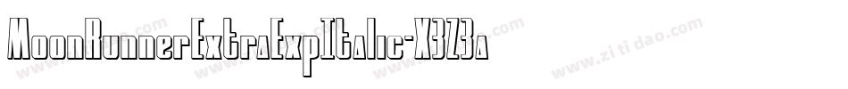 MoonRunnerExtraExpItalic-X3Z3a字体转换