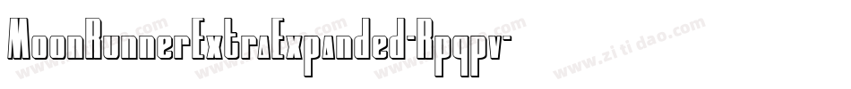 MoonRunnerExtraExpanded-Rpqpv字体转换