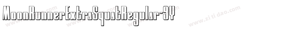 MoonRunnerExtraSquatRegular-9Y6EZ字体转换