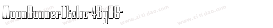 MoonRunnerItalic-4BgB6字体转换
