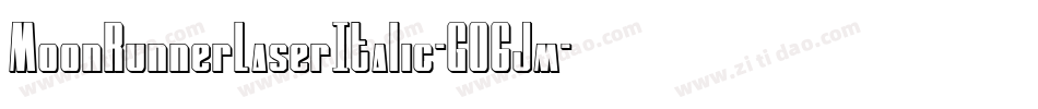 MoonRunnerLaserItalic-GO6Jm字体转换