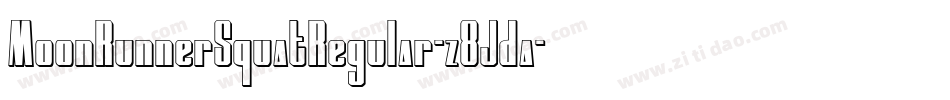MoonRunnerSquatRegular-z8Jda字体转换