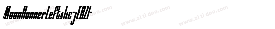 MoonRunnerLeftalic-jERZl字体转换