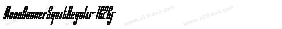 MoonRunnerSquatRegular-1G2Gj字体转换