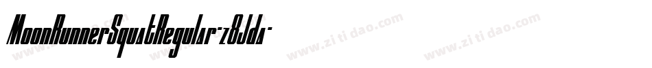 MoonRunnerSquatRegular-z8Jda字体转换