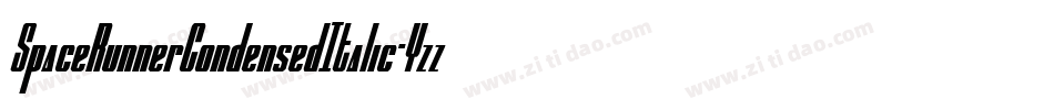 SpaceRunnerCondensedItalic-Yzz8j字体转换
