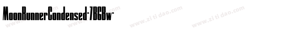 MoonRunnerCondensed-7B6Bw字体转换
