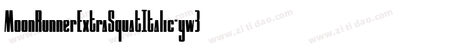 MoonRunnerExtraSquatItalic-yw3B2字体转换