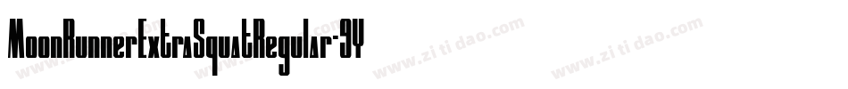 MoonRunnerExtraSquatRegular-9Y6EZ字体转换