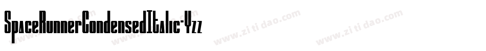 SpaceRunnerCondensedItalic-Yzz8j字体转换