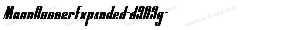 MoonRunnerExpanded-d9O9g字体转换