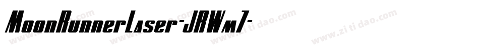 MoonRunnerLaser-JRWm7字体转换