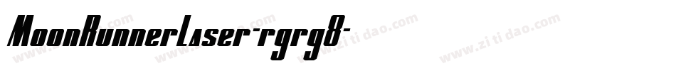 MoonRunnerLaser-rgrg8字体转换
