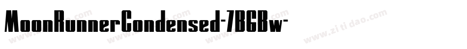 MoonRunnerCondensed-7B6Bw字体转换