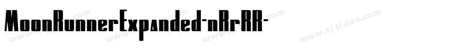 MoonRunnerExpanded-nRrRR字体转换