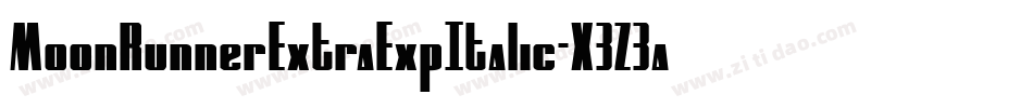 MoonRunnerExtraExpItalic-X3Z3a字体转换