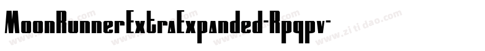 MoonRunnerExtraExpanded-Rpqpv字体转换