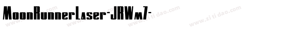 MoonRunnerLaser-JRWm7字体转换