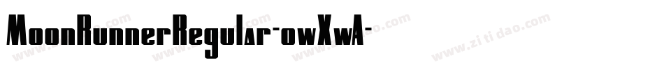 MoonRunnerRegular-owXwA字体转换