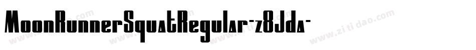 MoonRunnerSquatRegular-z8Jda字体转换