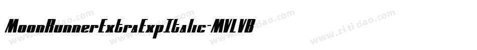 MoonRunnerExtraExpItalic-MVLVB字体转换
