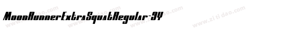 MoonRunnerExtraSquatRegular-9Y6EZ字体转换