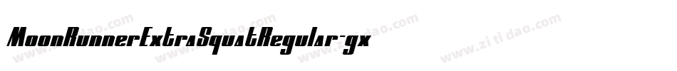 MoonRunnerExtraSquatRegular-gxlx5字体转换