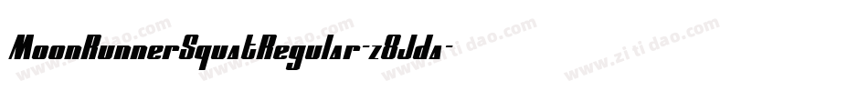MoonRunnerSquatRegular-z8Jda字体转换