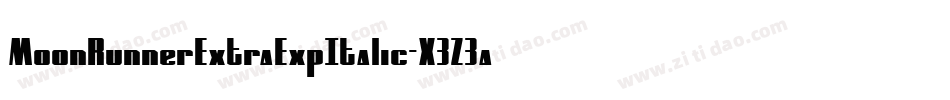 MoonRunnerExtraExpItalic-X3Z3a字体转换