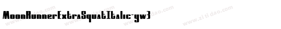 MoonRunnerExtraSquatItalic-yw3B2字体转换