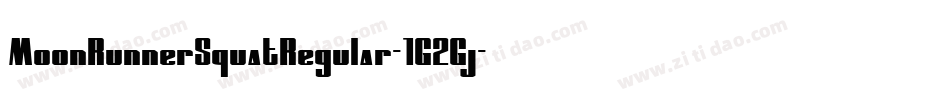 MoonRunnerSquatRegular-1G2Gj字体转换