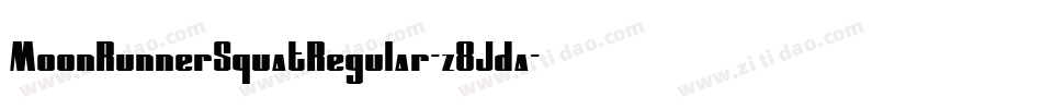 MoonRunnerSquatRegular-z8Jda字体转换
