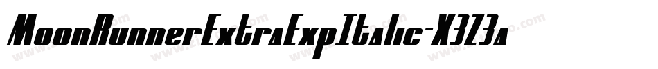 MoonRunnerExtraExpItalic-X3Z3a字体转换