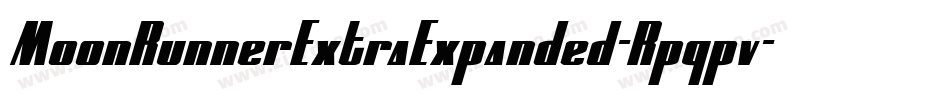 MoonRunnerExtraExpanded-Rpqpv字体转换